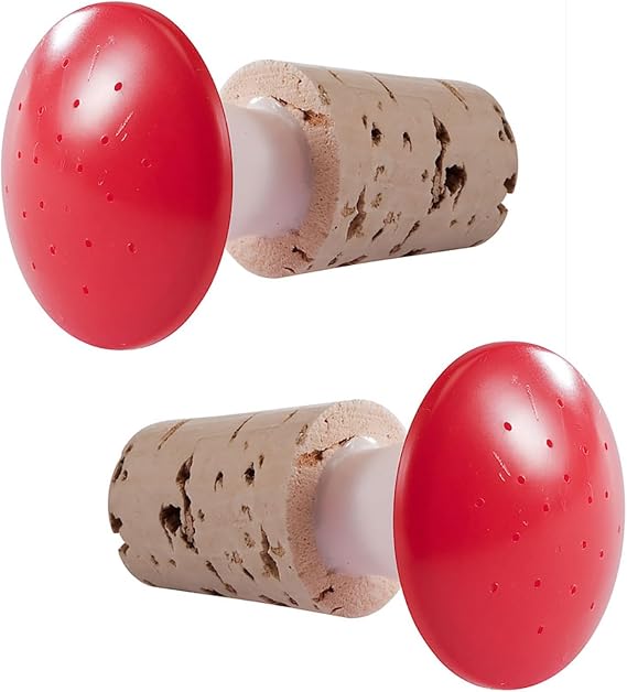 Hutzler Laundry Sprinkler 2pc Set, Cork with Plastic Spout - Use for Dampening Clothes for Ironing