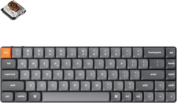 Keychron K7 Max Wireless Mechanical Keyboard, 2.4GH, Bluetooth, Wired US
