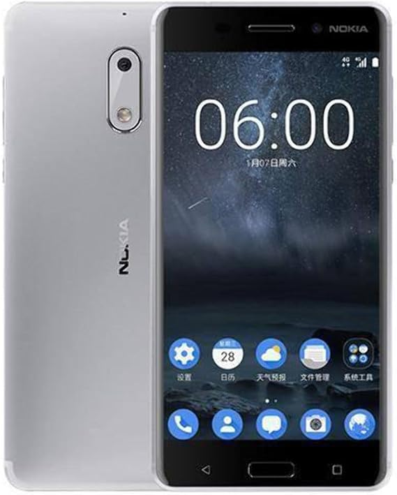 Nokia 6 32GB Factory Unlocked 4G/LTE Smartphone (Silver)