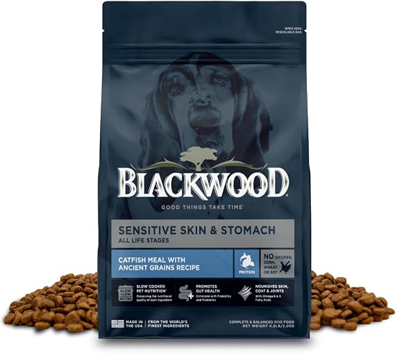 Blackwood Sensitive Premium Dry Dog Food, Catfish Meal & Brown Rice, 4.5 lb