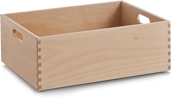 Zeller 13308 Multi-Purpose Box 40 x 30 x 15 cm Beech Lacquered