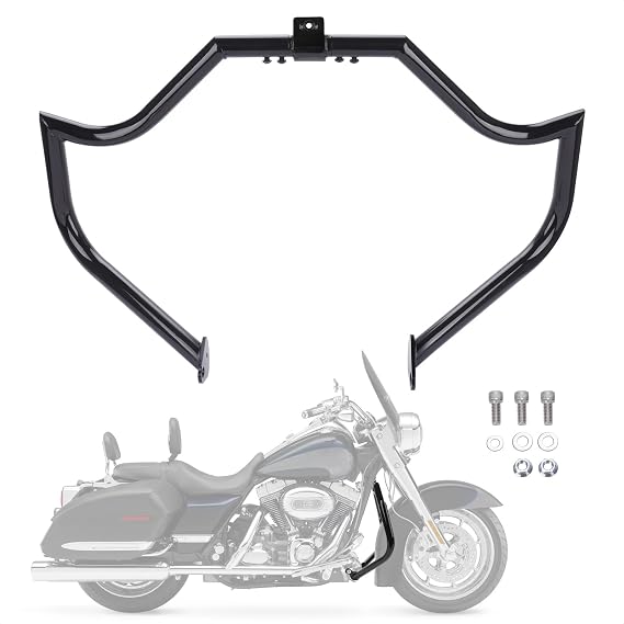 Motorcycle Crash Bar for Harley Road King 1997-2008 (Bright Black)