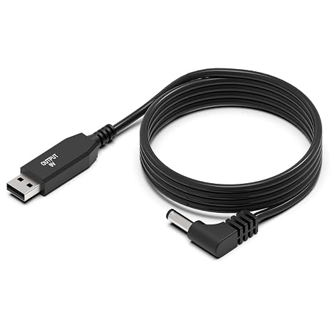 USB Charger Replacment for Toniebox Tonie Box Tonies, Power Cord for Tonies Toniebox Audio Player Starter Set for Kids, AC Adapter Cable Plug 5.5x2.5mm & 2.1mm/ 5V to 9V/ 3.3FT/ Black