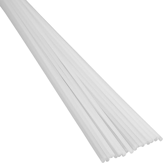 Polyvance Natural Polypropylene (PP) Plastic Welding Rod, 1/8" Diameter, 30 ft. Made in USA