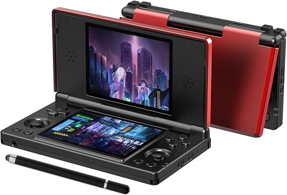 RG DS Foldable Handheld Game Console RK3568 Anbernic RG DS Android 14 System two-Player Joystick Top and Bottom Dual Screen 4 inch OCA Full Touch Screen 4000mAh 3 + 32gb