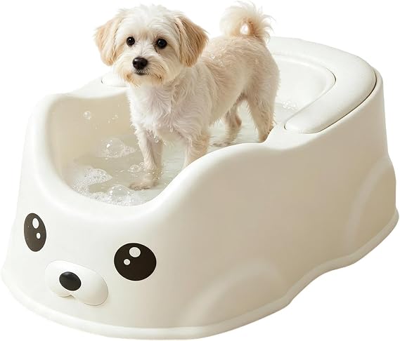 Dog Bathtub Space-Saving Smooth Thick Cute