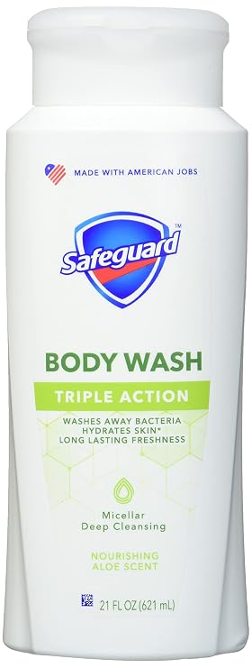 Safeguard Body Wash Nourishing Aloe Scent, 21 oz/621ml, 5.476 Lb