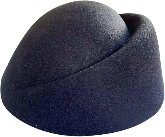 YING LAN Women Wool Cap Stewardess Pillbox Hat Fascinator Base
