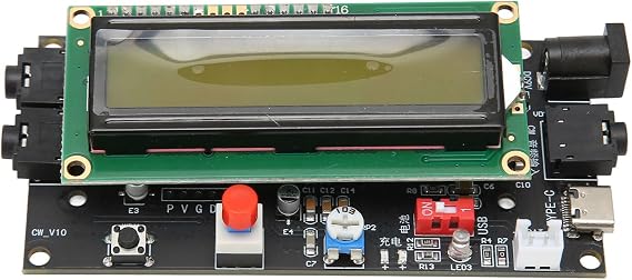 Morse Code Reader Translator LED Display CW Decoder Portable Lightweight High Efficiency candado de botones