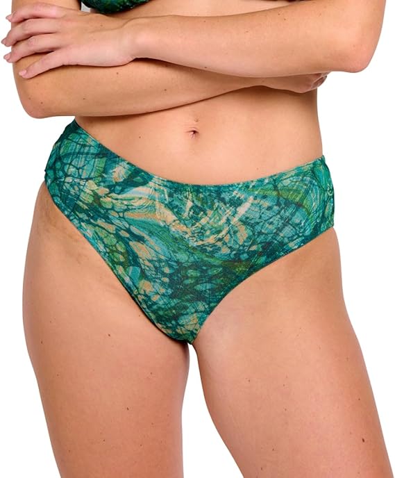 Kiniki Women's Tan Through High Waisted Bikini Brief Swimwear (5th Generation)