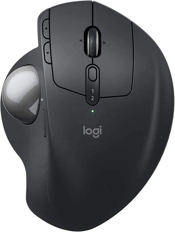 Logitech MX Ergo S Advanced Wireless Trackball Mouse USB C - Graphite
