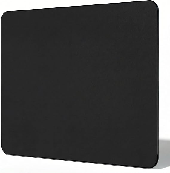 Tempered Glass Gaming Mousepad, 16x20 inch Black Tempered Glass Mousepad, Professional Esport MousePads, Durable Mouse Mat, Smooth Surface