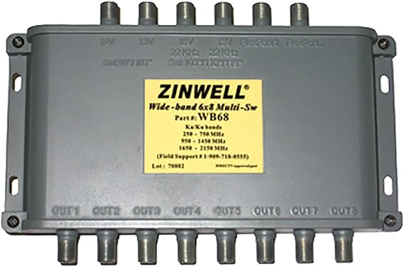 Directv 6x8 Multiswitch With Weather Boot [ms6x8wb]