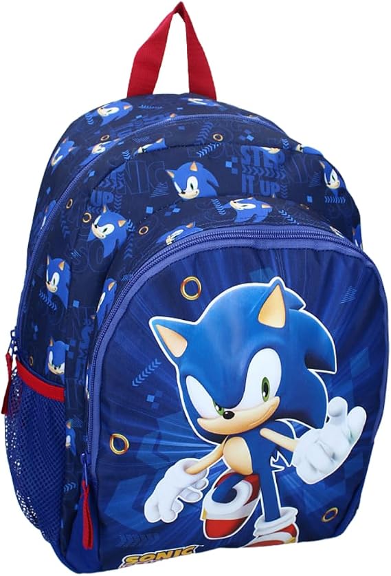 mybagstory - Sonic Still Unstoppable Children's Backpack | Blue School Backpack for Children from 5 Years | Ideal for Primary Schools, Kindergartens and Leisure | Dimensions 35x27x18cm