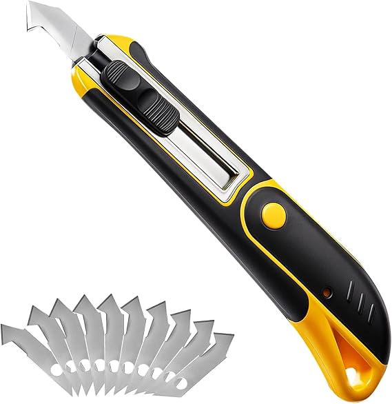 STEELITE Plexiglass Cutter Acrylic Cutting Knife and 13 Pcs Blade Set, Easy to Use Multi-Use Cutter with Cutting Blade