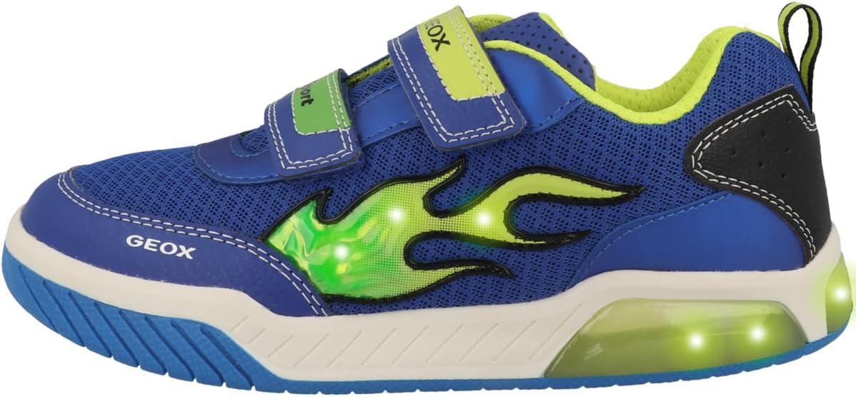 Geox Boys J Inek B A Two Strap Light Up Sneaker