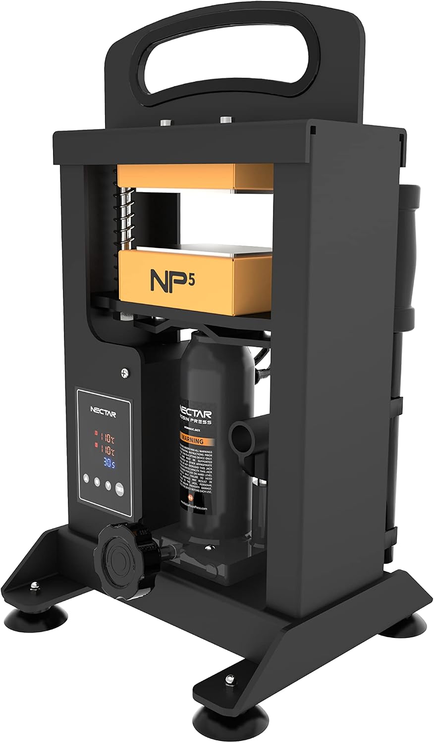 Nectar NP5 | 5T Rosin Press Kit | 5 Ton Hydraulic Rosin Press with LCD Display and Timer