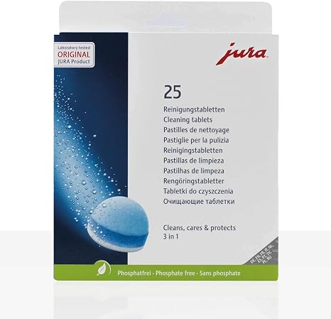 Jura 3-phase cleaning tablets for automatic coffee machines