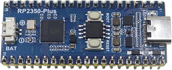 Riven RP2350-Plus Development Board, High-Performance Pico-Like MCU Board Based On Pi RP2350A Dual-core and Dual-Architecture Microcontroller, with Pre-Solder Header