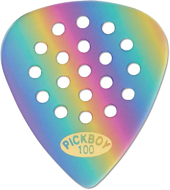 Pickboy Pos-a-Grip, Rainbow, Cellulose, 1.00mm, 10 picks
