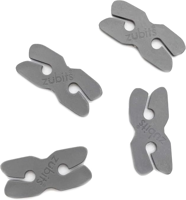 No-Tie Shoe Lace Clips, Adjustable Replacement Lace Anchors (4 Pack)