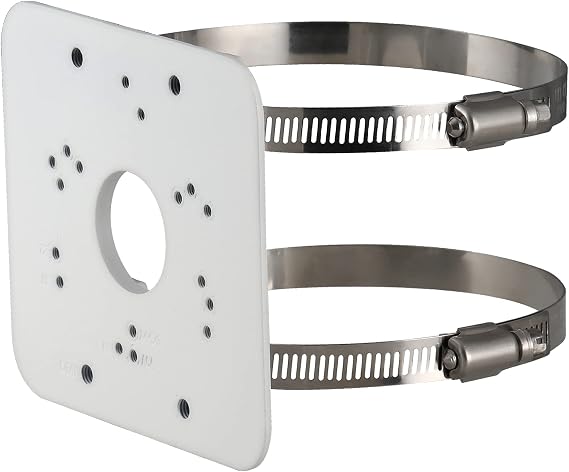 PFA152-E Pole Mount Bracket for Dahua IP and CVI Camera, White, Pack of 1