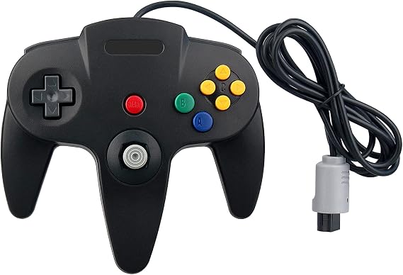OSTENT Wired Controller Gamepad Joystick Joypad for Nintendo 64 N64 Console Video Games Color Black