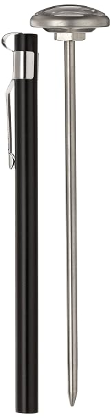 Supco ST02 Stainless Steel HVAC/R Pocket Dial Thermometer, 0 to 220F | HVAC, Air Conditioner, Refrigerator, and Freezer Temperature Gauge Probe or AC Vent Tester, 5 in Stem, Analog 1 in Dial