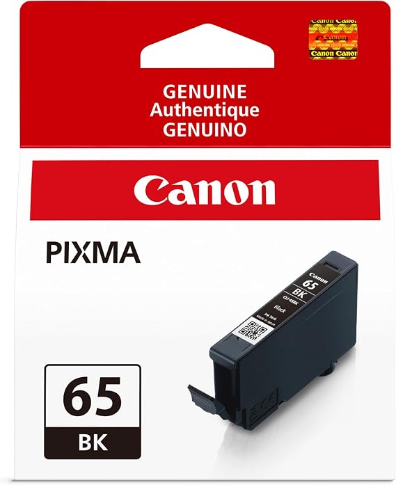 Canon CLI-65 Genuine Black Ink Tanks, Compatible with PIXMA PRO-200, and PIXMA PRO-200S Printers