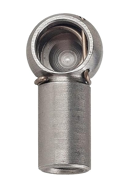Bansbach Easylift 536 W3 M10 Ball Socket Endfitting, Steel, Right Hand Thread