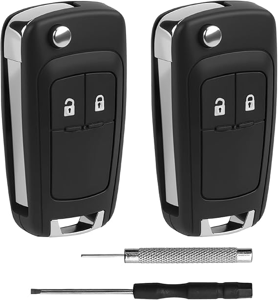 2 PCS 2 Buttons Replacement Car Key Fob Case for Opel Vauxhall Insignia