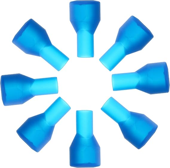 8 Pcs Bite Valve Replacement Mouthpiece, Replacement Bite Valve Tube Nozzle, Hydration Pack Bladder Accessories for Outdoor Most Brands Hydration, Backpack Water Reservoir - Blue
