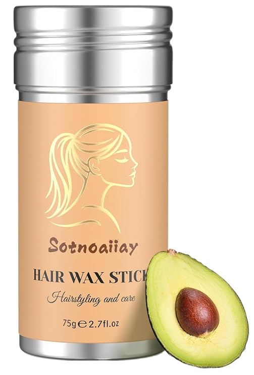 Hair Wax Stick for Woman Man, Wax Stick for Hair Slick Stick, Styling Wax for Smooth Wigs, Non-greasy, For Flyaways Edge & Frizz Hair 2.7 Oz