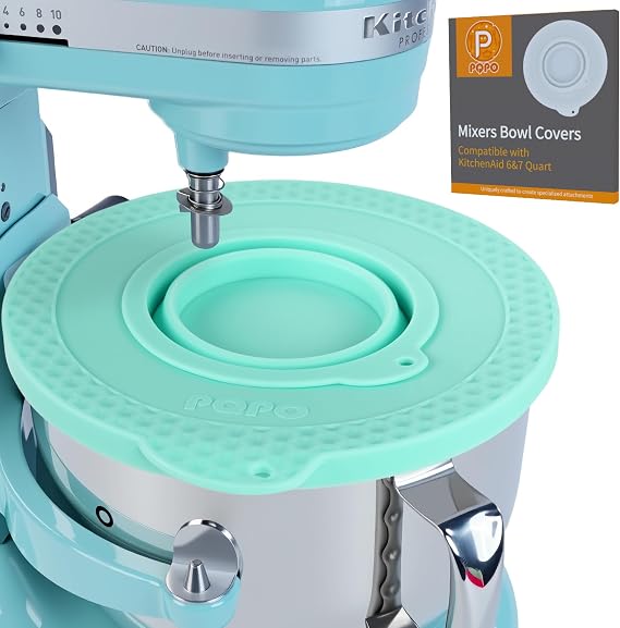 Silicone Mixer Bowl Cover Compatible with KitchenAid 6-7 Quart