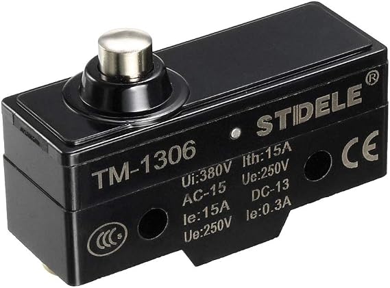 uxcell TM-1306 SPDT 1NO+1NC Short Reed Type Micro Switch Screw Terminals