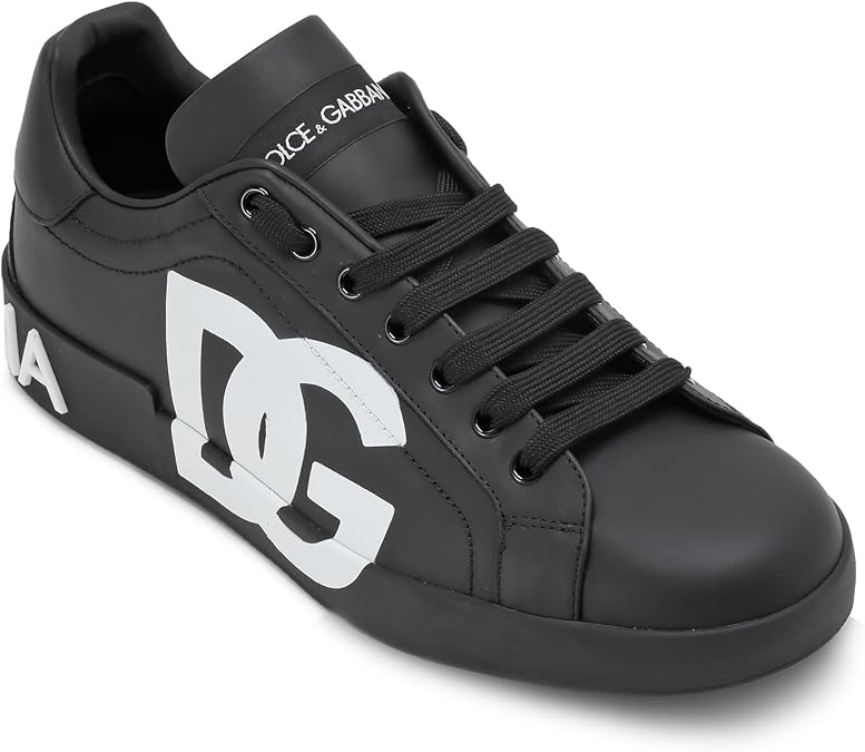 Dolce & Gabbana CS1772-AC330-8B956 Portofino Sneakers Calfskin DG Logo, 8B956