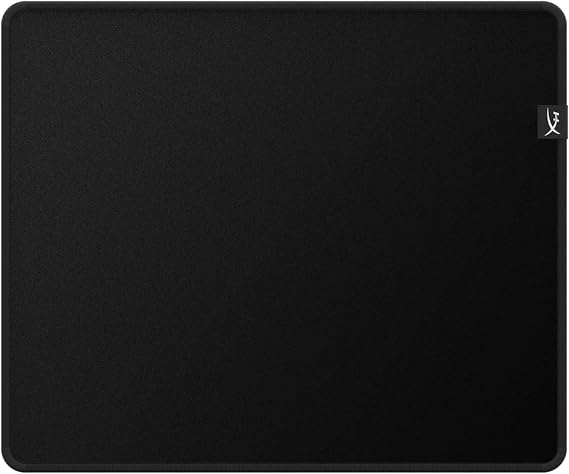 HyperX 4Z7X3AA Pulsefire Mat Gaming Mouse Pad Medium Precise Cloth Surface Antifray Flush Stitching Non-Slip Rubber Base, Black
