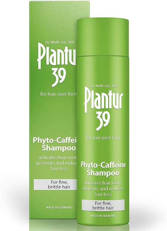 Plantur 39 Caffeine Shampoo Prevents and Reduces Hair Loss 250ml | For Fine Brittle Hair | Unique Galenic Formula Supports Hair Growth | Women Hair Care Made in Germany