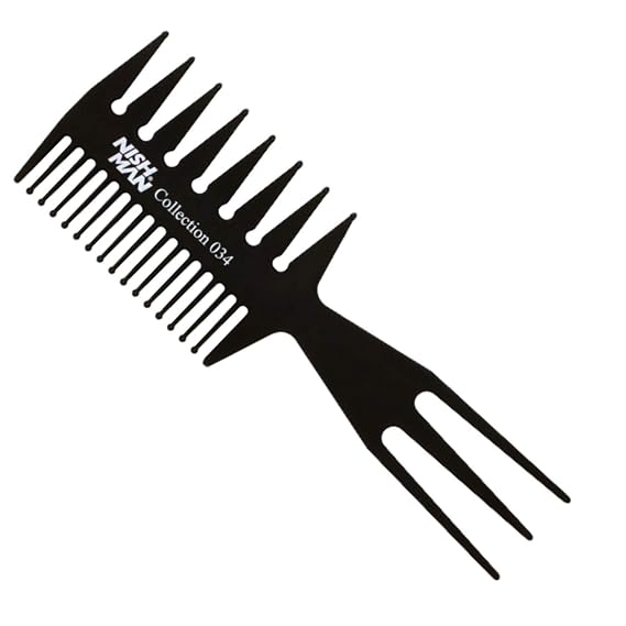 NISHMAN Professional texture combination comb type 034