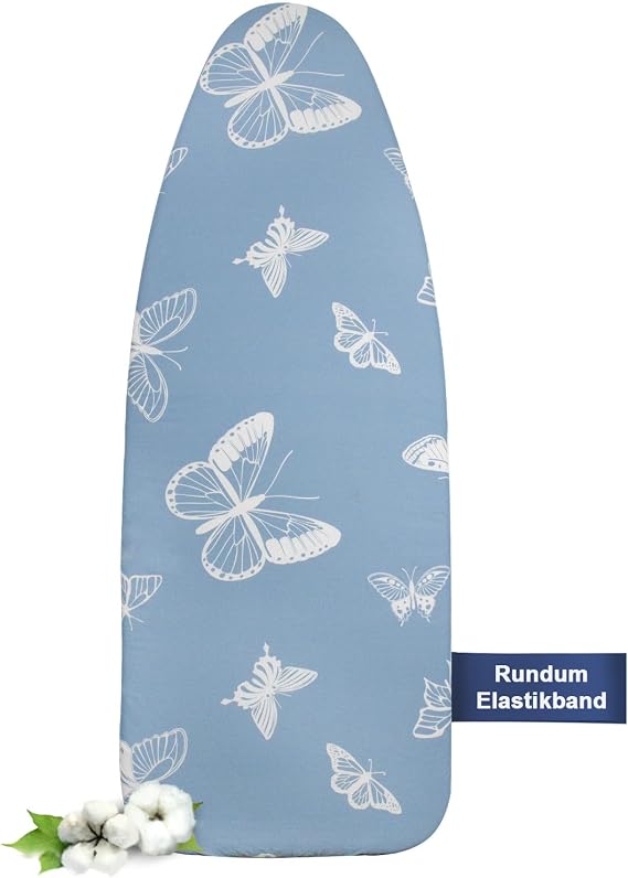 Ironing Board Cover with Thick Padding 110 x 30.115 x 35 cm All-Round Elastic Band Fasteners Suitable for Ironing Boards 110 x 35 Ideal for Steam Ironing Stations Ironing Board Cover