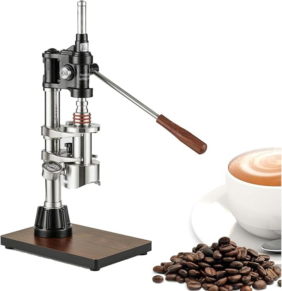 Manual Espresso Press Machine, Portable Handy Coffee Maker, 16 Bar Stainless Steel Lever Coffee Brewer for Home,Cafe, and Office Use