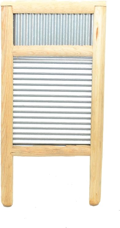 Small Washboard with Tin-15.5 Inches High X 7 3/8 Inches Wide