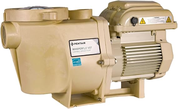 Pentair 011533 WhisperFlo VST Variable Speed Pool Pump, 2.6 THP