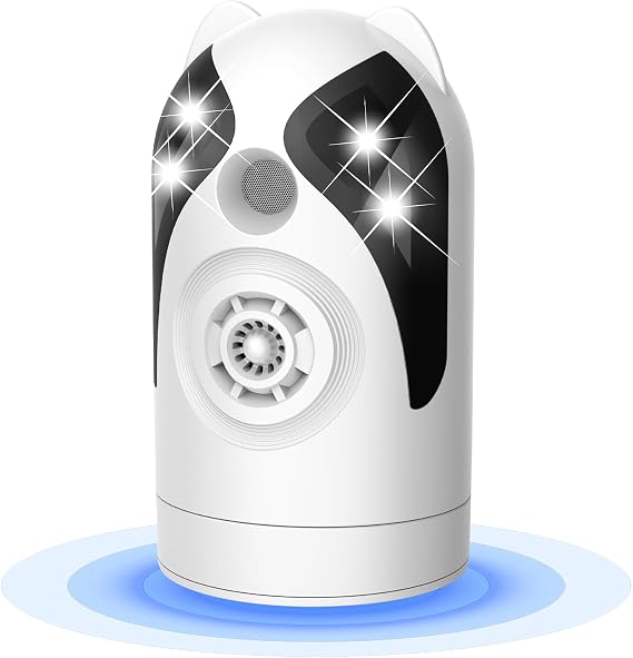 Ultrasonic Pest Repeller, 360° Auto Rotating Ultrasonic Rodent Repellent with Variable Frequency Car & Home Dual Use Plug-in Pest Control Device for Mice Mosquito Cockroach Bugs (White)