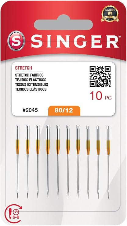 Singer 2045 Needle, Size 12/80, 10 Pack