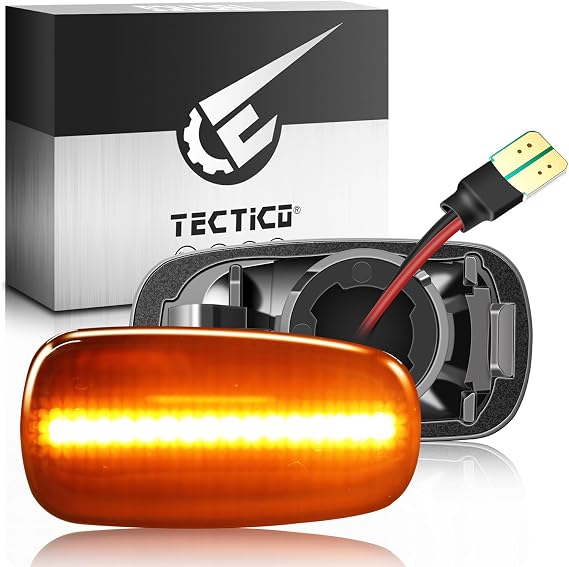 TECTICO LED Dynamic Side Indicator Side Marker Lamp Turn Signal Bulb Compatible with NHW20 L/V ACU2 MCU2 HV MHU28 ANE1 ZNE1 SXE GXE Comfort Sed ANM1 ZGM1 ZNM10 RAV4 Scion xB IS200 IS300 LS430, 2pieces
