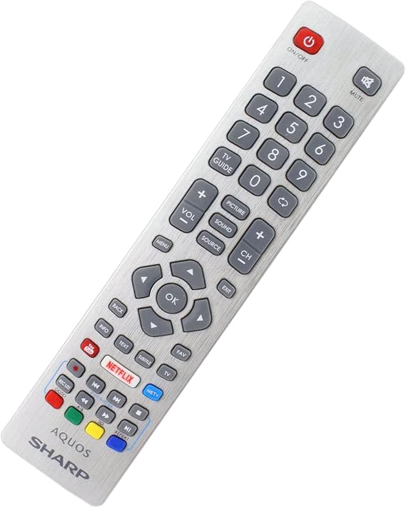 Genuine Remote Control Compatible with Sharp Aquos 4K HD Smart TV 40BG3K