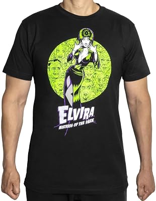 kreepsville 666 Elvira Mistress of The Dark Gothic Monster Onlookers Horror T-Shirt