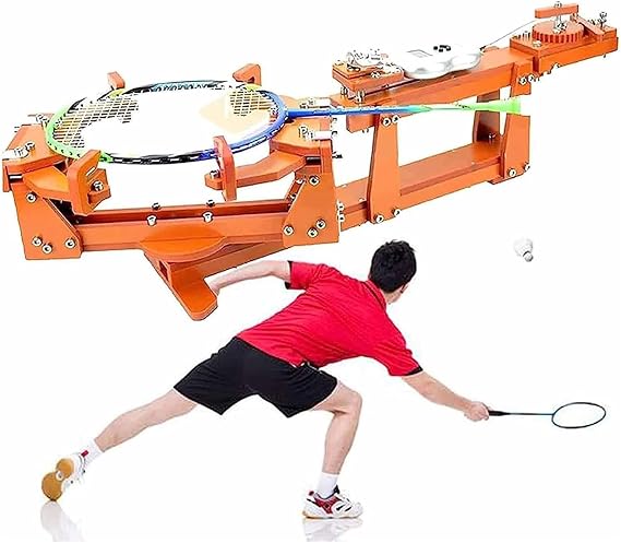 Professional Badminton Tennis Racquet Stringing Machine with Digital Display, DIY Tool for Squash Racket Stringer, Home Sports Equipment