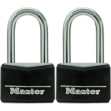Master Lock 141TLF Kaplamalı Alüminyum Asma Kilit Anahtarlı, 2'li Paket Anahtarlı